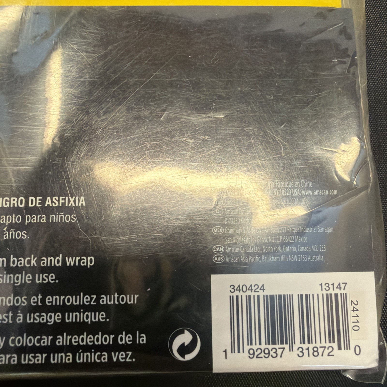 Amscan Tyvek Wristbands Yellow 500 count Events Parties Clubs Numbered GLOWS