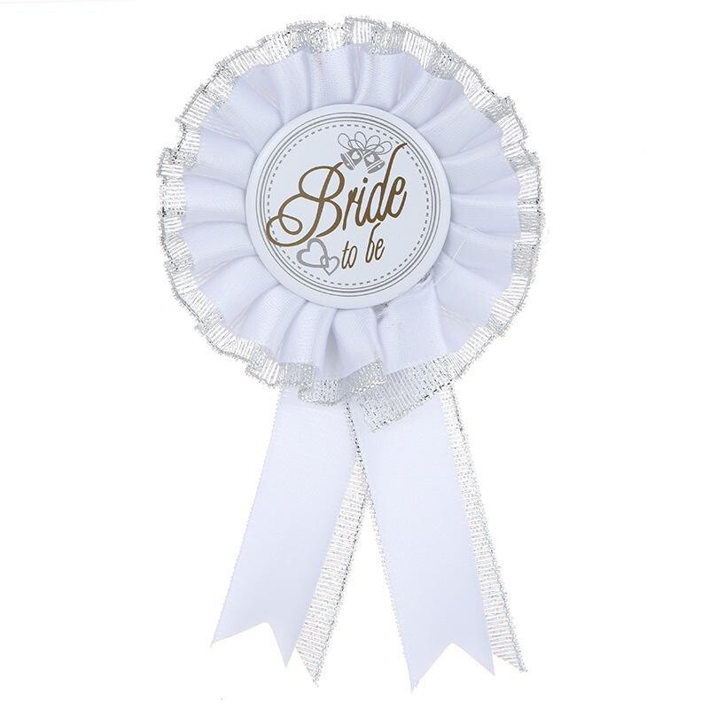 6pcs/set Bride To Be Veil Sash Temporary Tattoo Bachelorette Party Decoration