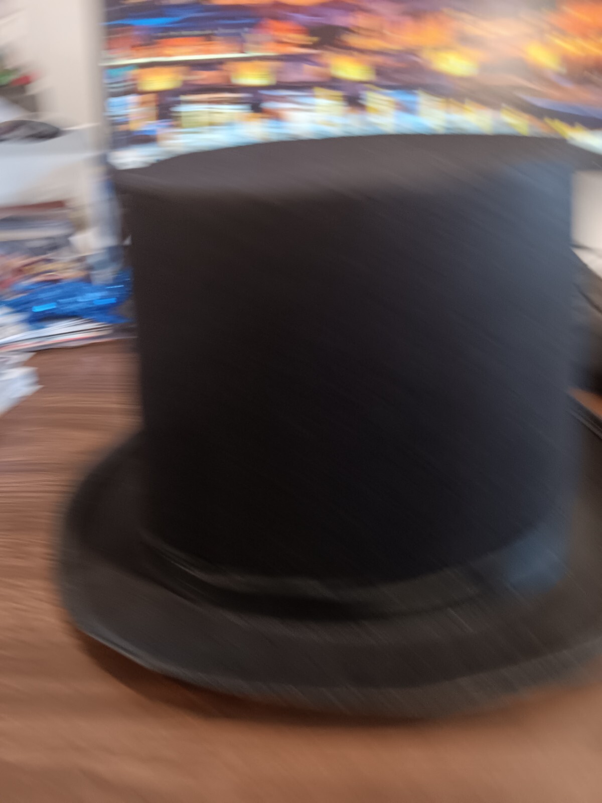 11″ x 10″ BLACK PARTY TOP HAT WITH BLACK BAND, NEW YEAR’S EVE/MASQUERADE