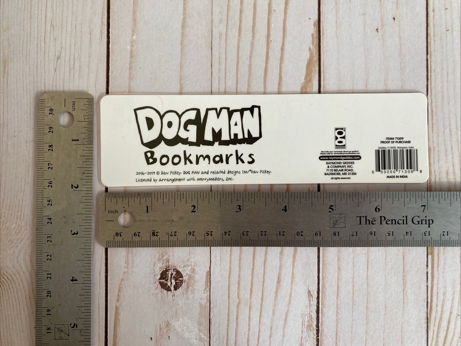 Dog Man Cat Kid Bookmark Laminated Stocking Stuffer Set Of5 Dav Pilkey Free Ship