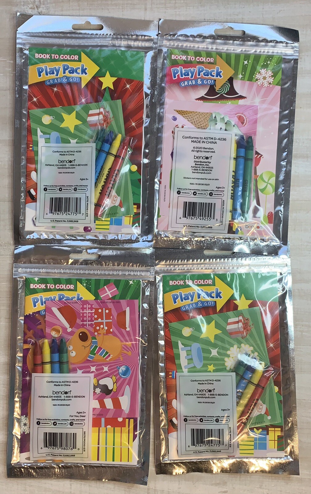 Christmas Party Coloring, Activity, Play Packs, Board Books, Rummy (lot of 15)!