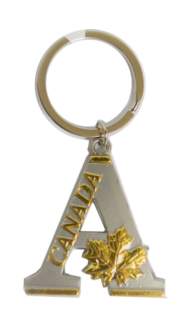 Alphabet Canada Keychain [Pack of 12] Each Letter SOLD Separately