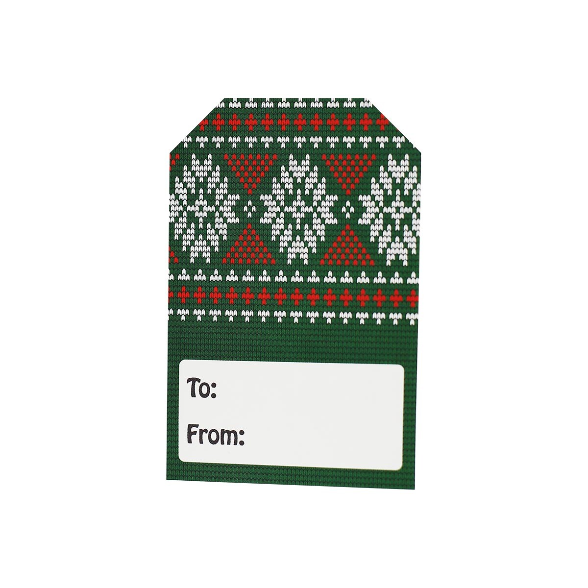 Christmas Sweater Holiday Gift Tags | 2 x 3″ inch – 100 Pack