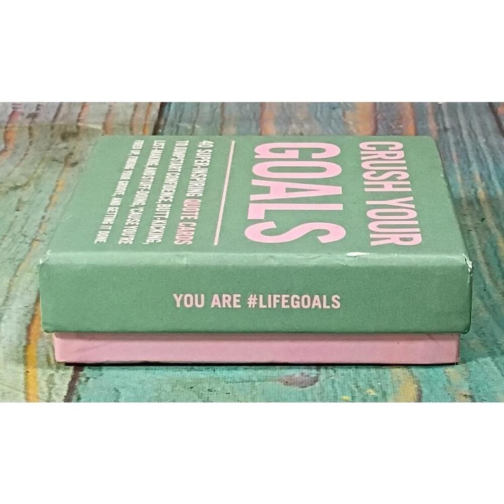Crush Your Goals Inspirational Quote Cards – 40 Super-Inspiring Cards