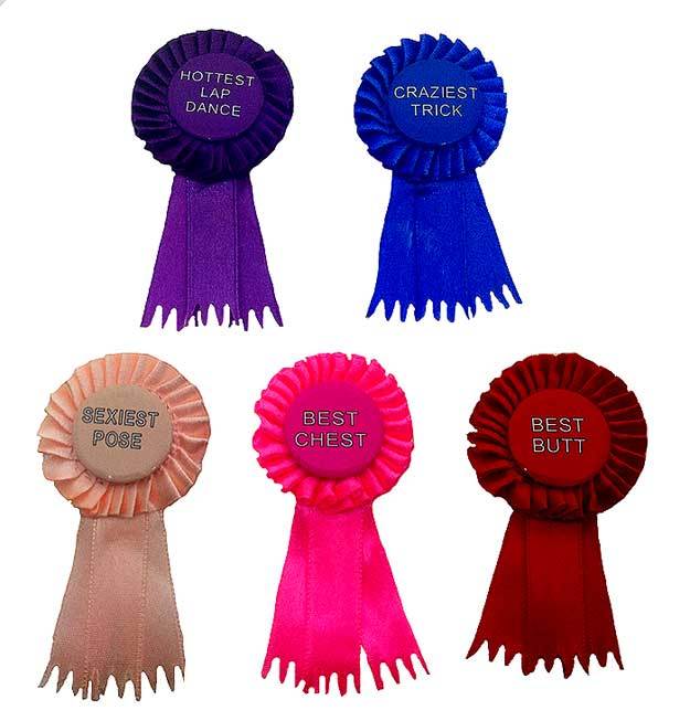 Bachelorette Party Award Ribbons Girls Night Out Naughty Contest Favors