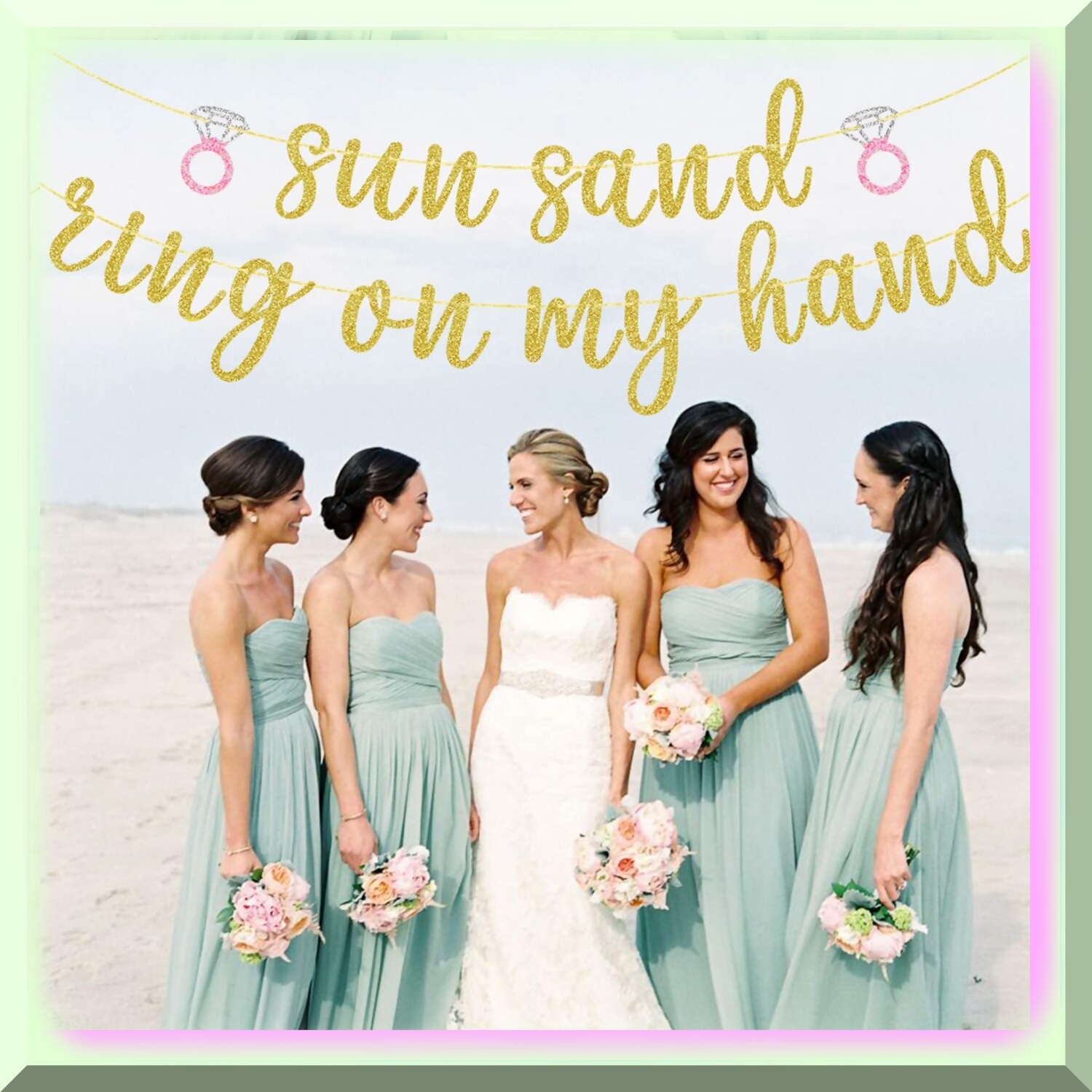 Beach Bunting Banner for Bachelorette Party