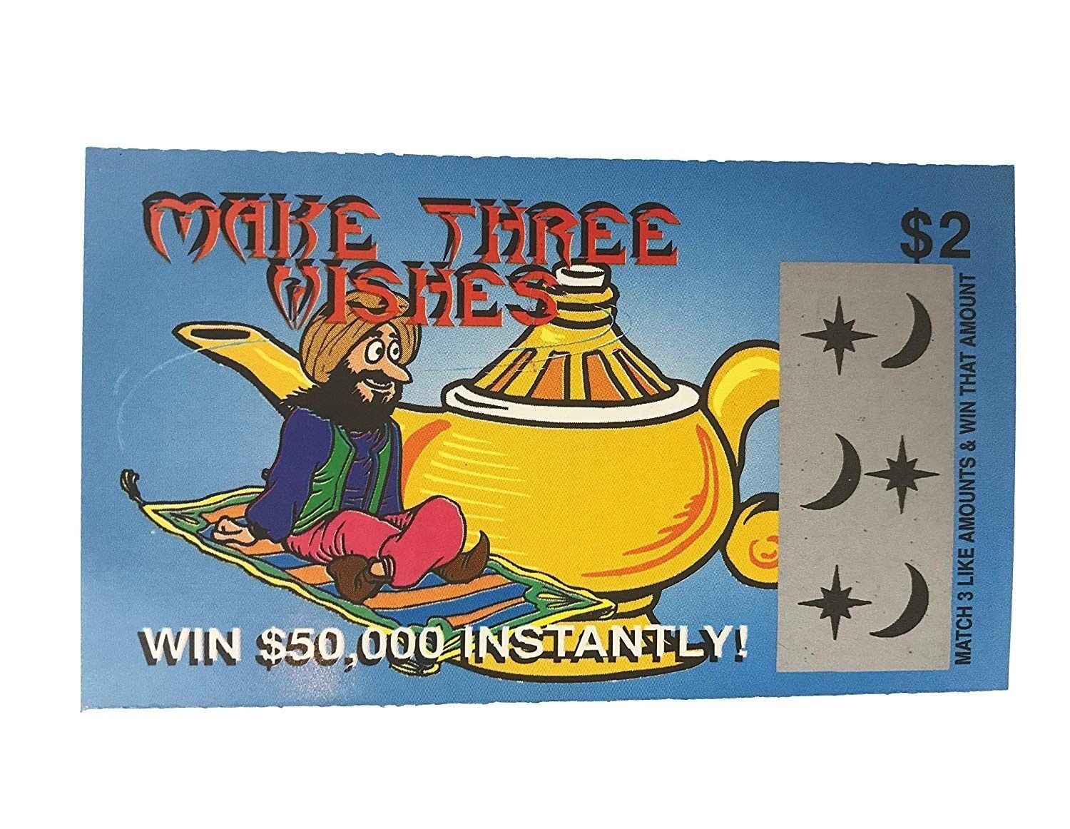 6 PHONY FAKE ALL WINNING SCRATCH OFF LOTTO LOTTERY TICKETS – Fun Gag Joke Prank