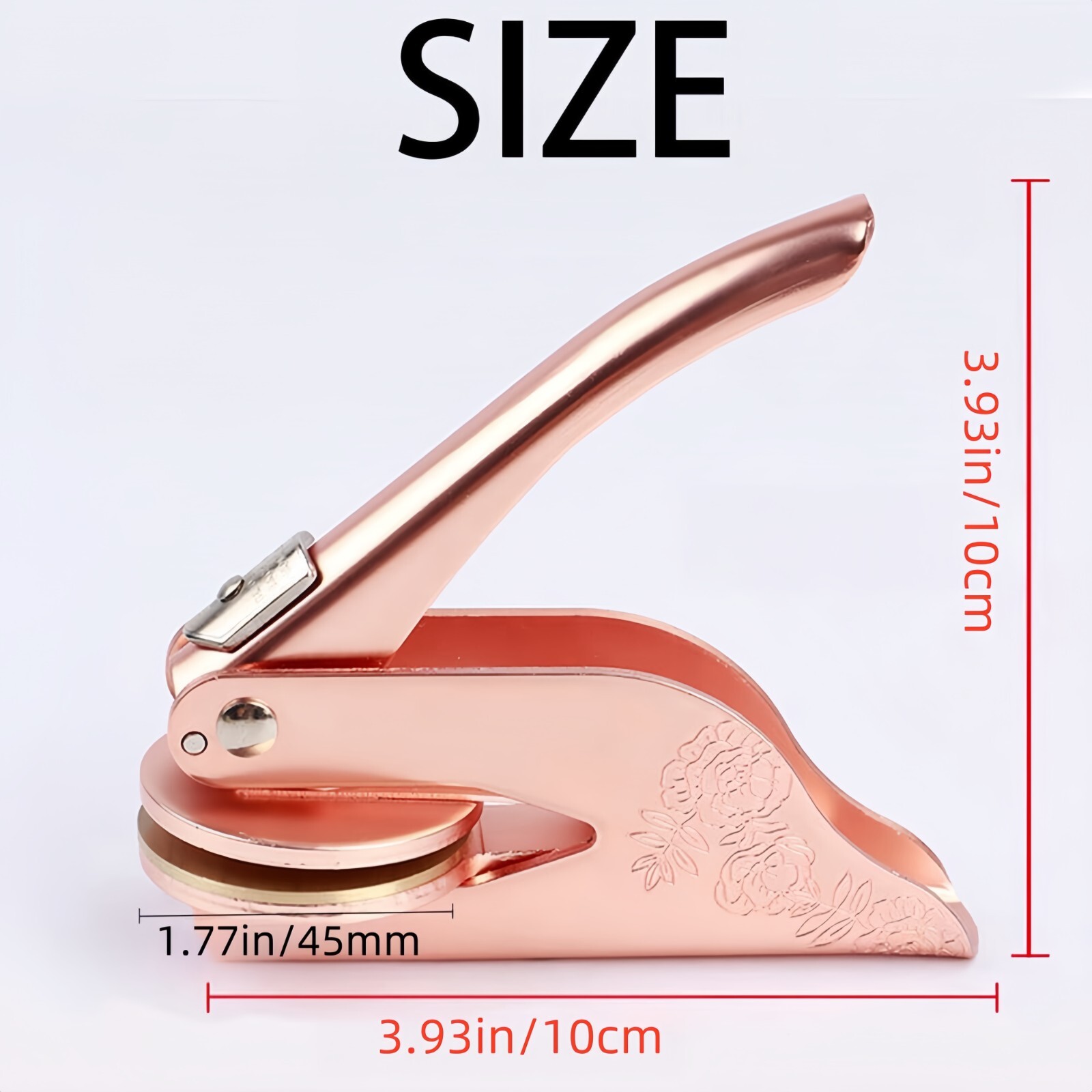 Custom Logo Embosser Stamp Steel Embosser Stamp Perfect for Weddings Libraries