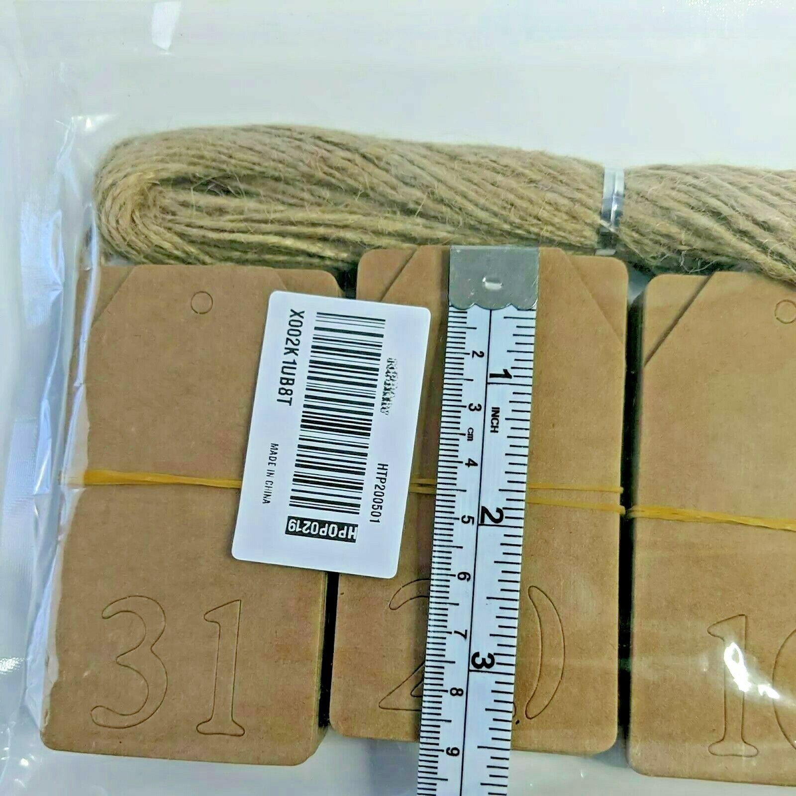 Kraft Paper Tags Numbers 1-31 Wedding Party Birthday Table Number Labels 3 Each