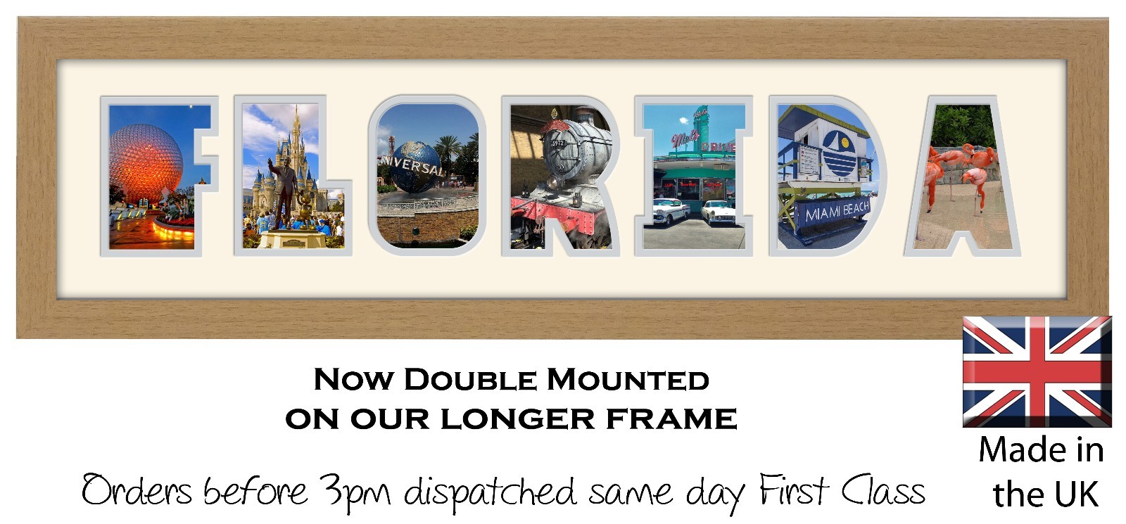 Florida Photo Frame Holiday Word Photo Frame Photos in a Word 1257DD