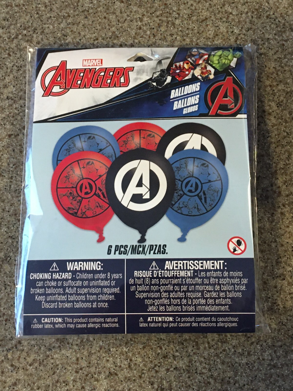 Avengers Powers Unite Latex 12″ Balloons Assorted Colors – Pack of 6