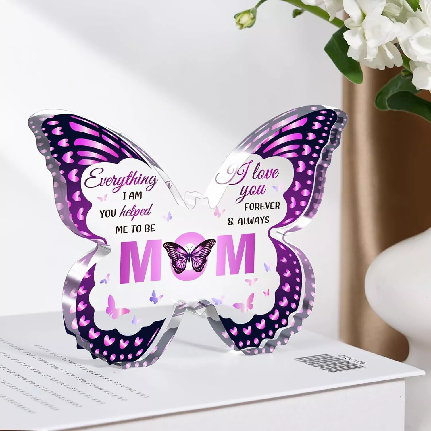Gifts Mum Birthday Party Mother Acrylic Plaque Desk Keepsake Sunflower Sunflower