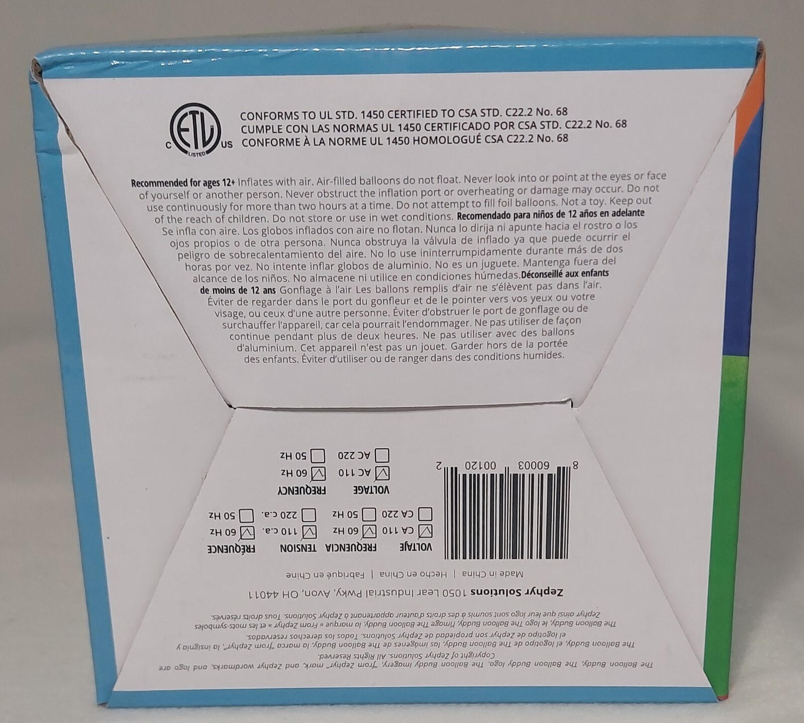 The Balloon Buddy Electric Air Inflator For Latex Balloons