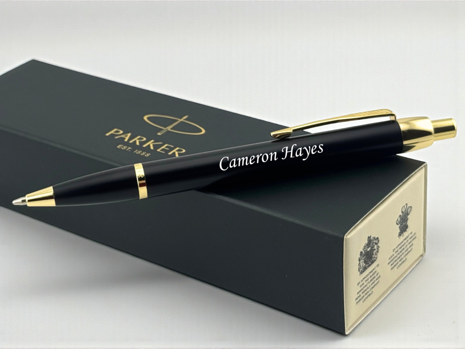 Personalized Bamboo Wood Ballpoint Pen Executive Custom Engraved Christmas Gift