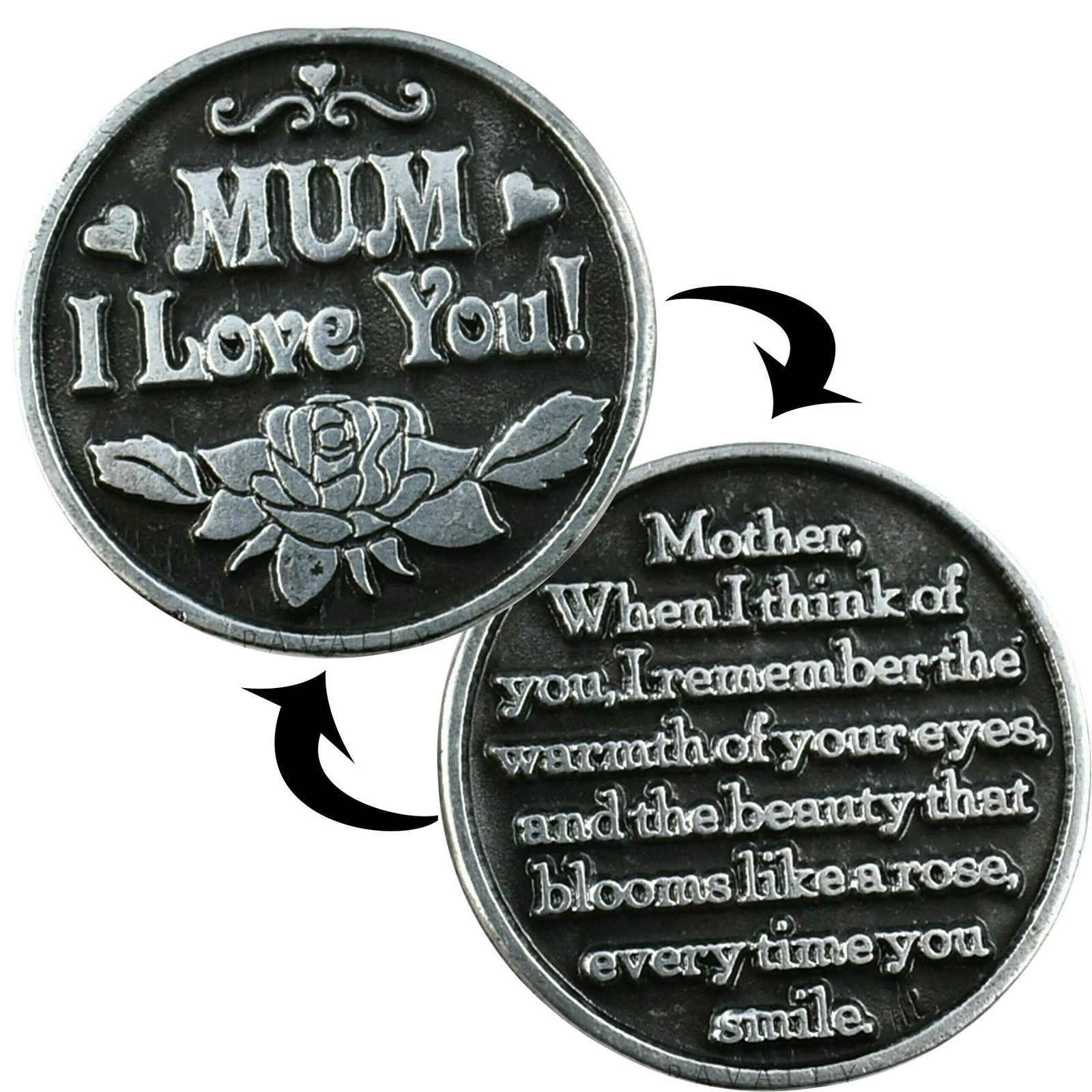 Mum I Love You Pocket Token Coin Gift