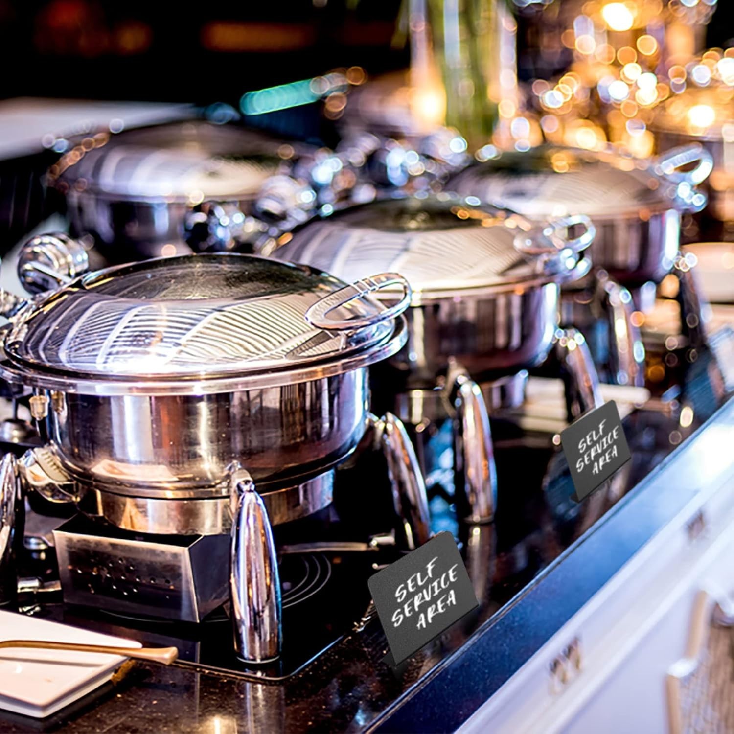 Paquete de 12 mini pizarras para letreros de tiza para comida – Fiesta – Buffet