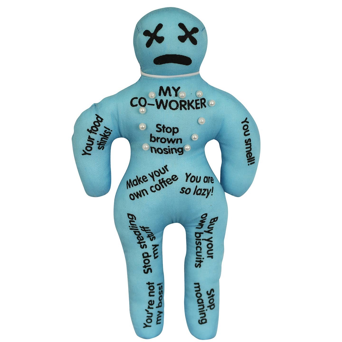 MY CO-WORKER Funny Voodoo Doll with Pins ~ Adult Gag Joke Office Gift 😈