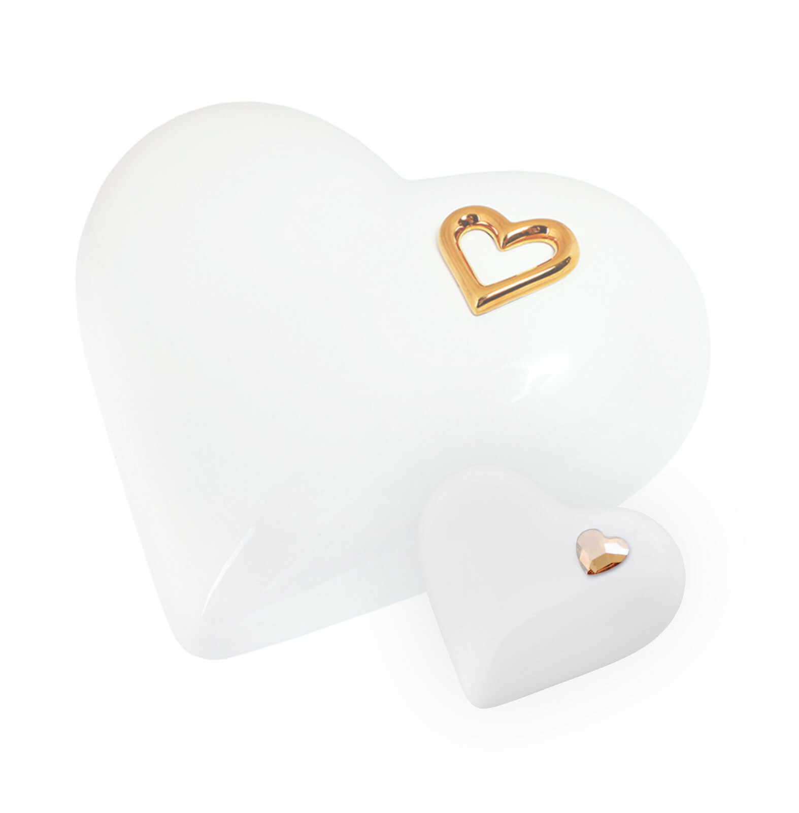 Modern Adult Cremation urn for Ashes Funeral urn Unique Memorial -Heart urn
