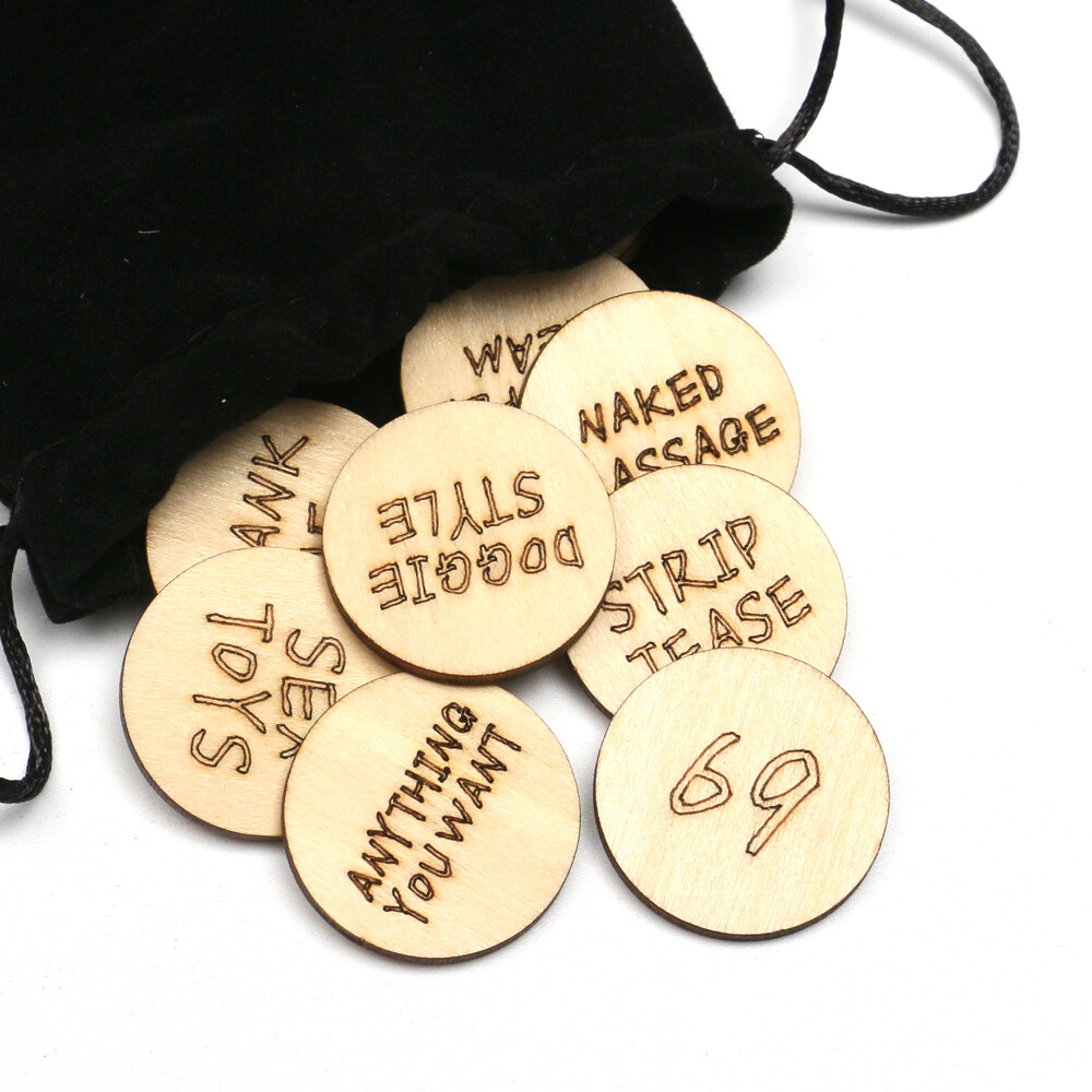 20Pcs Funny Tokens Funny Wooden Valentines Ornaments Funny Romantic Sex Gift Set
