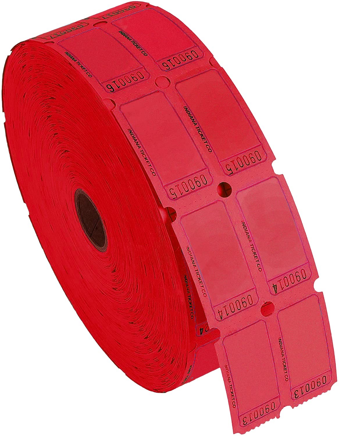 Raffle Blank Roll Tickets Full Set Assorted 8 Colors Double Rolls 8 PACK Box