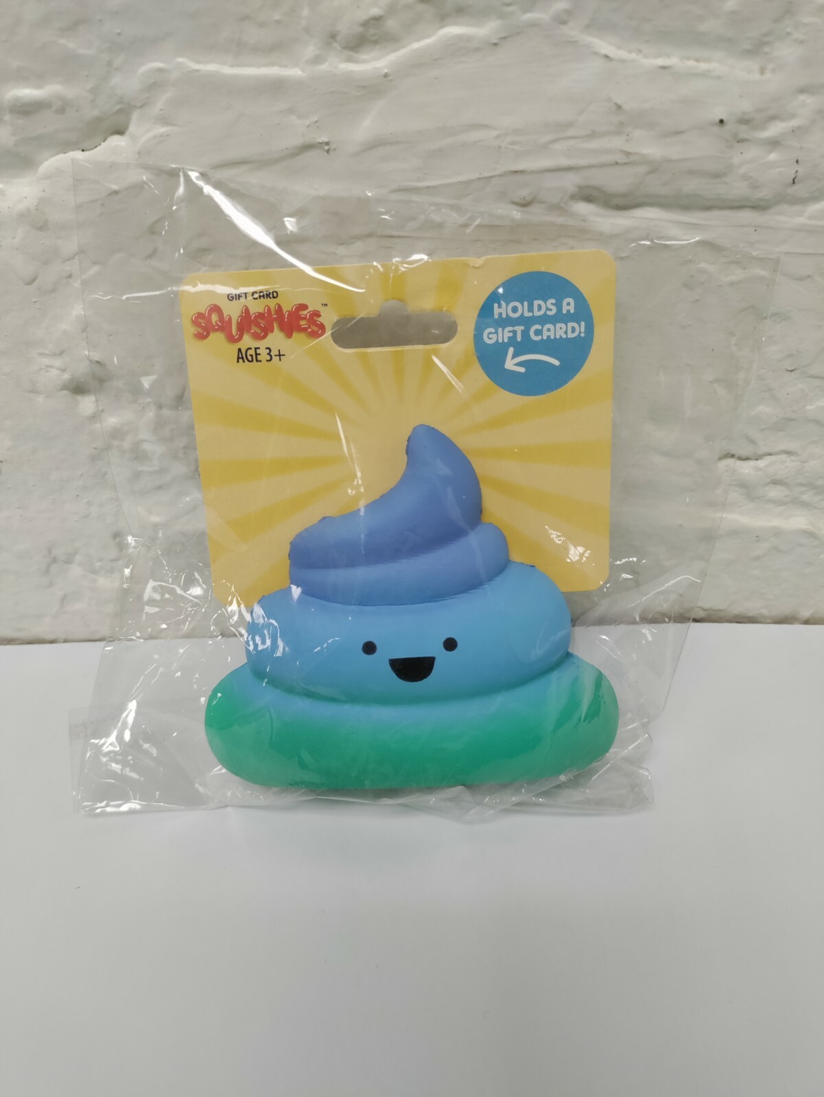 Squishies Soft Blue Poop Birthday Baby Shower Gift Card Holder Cute Toy!