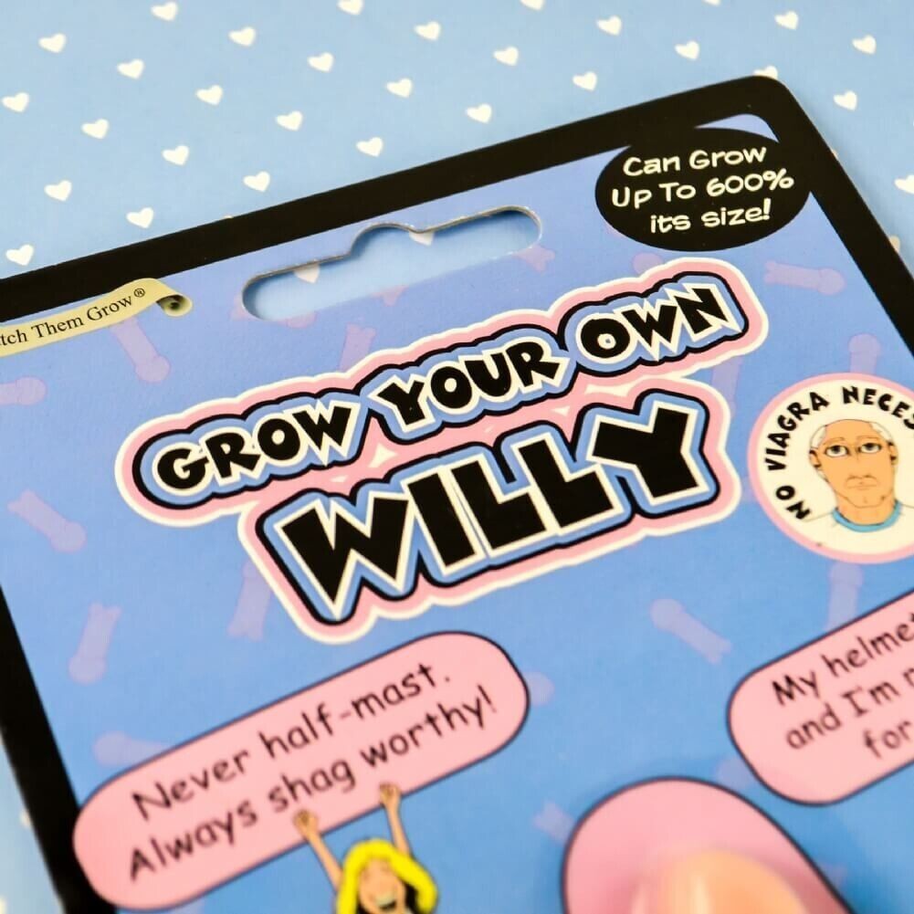 1 Grow Willy Pecker + 1 Grow Pair of Balls – GaG Prank Joke Funny Set