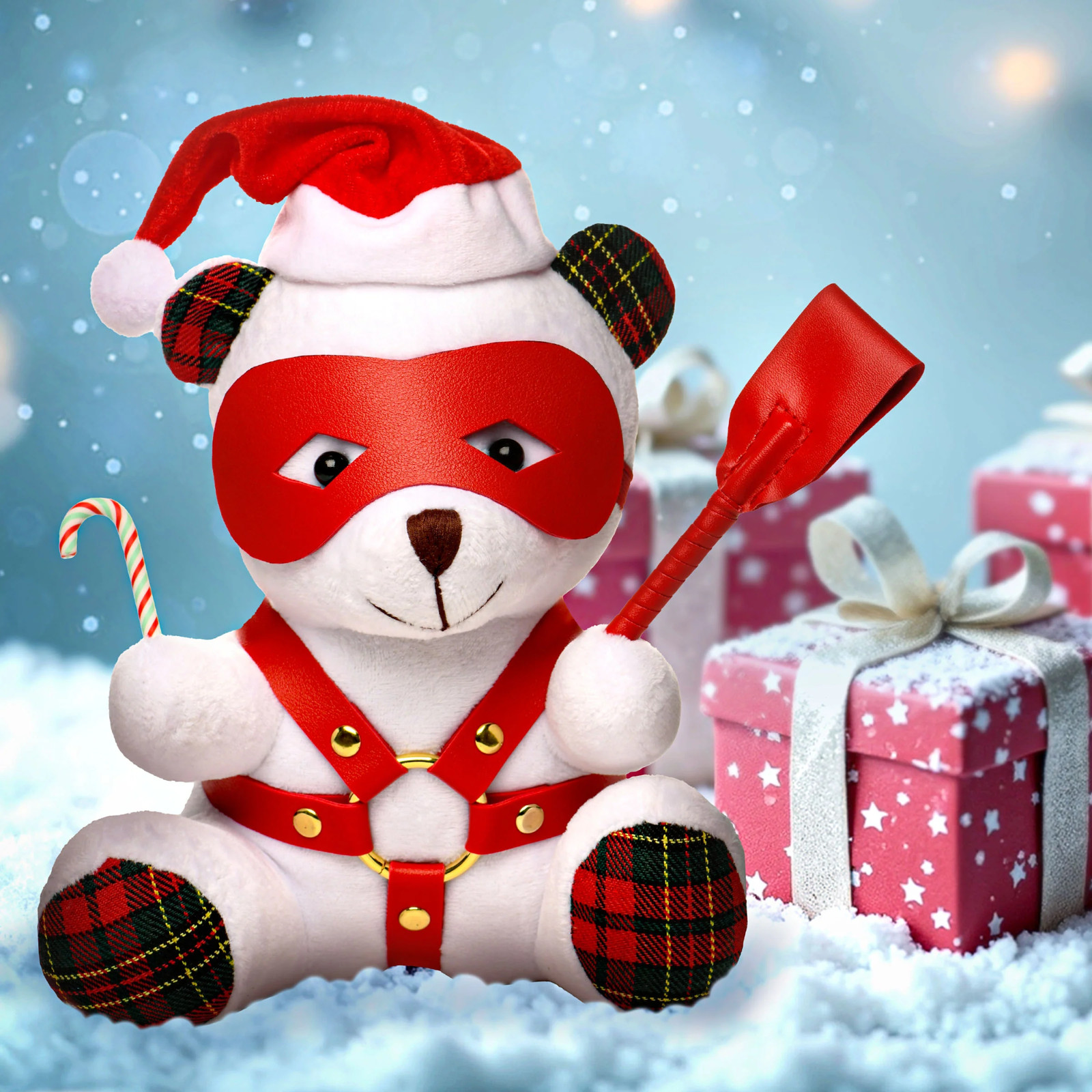 Bachelorette Holiday Soft Plush Bondage Bear Kink Fun Gag Gift Novelty Item