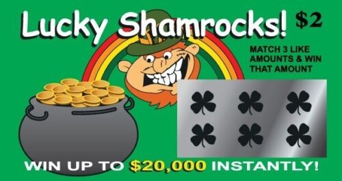 12 fake lottery lotto tickets – gag prank novelty funny joke (1 dozen)