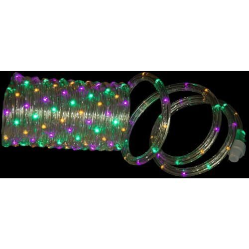 Halloween Mardi Gras LED Rope Lights Ornament Decor 144 Christmas Indoor/Outdoor
