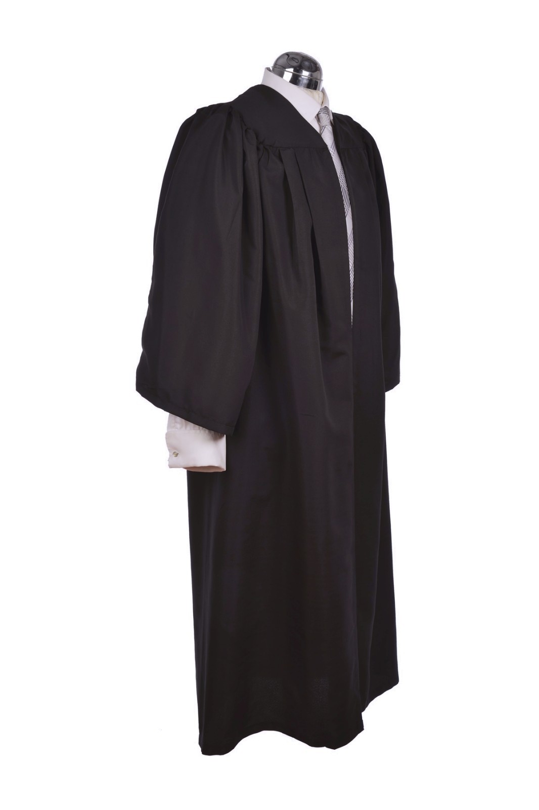 Adult Graduation Gown &Hat Black Mortarboard Set University Bachelor BA Cap Robe