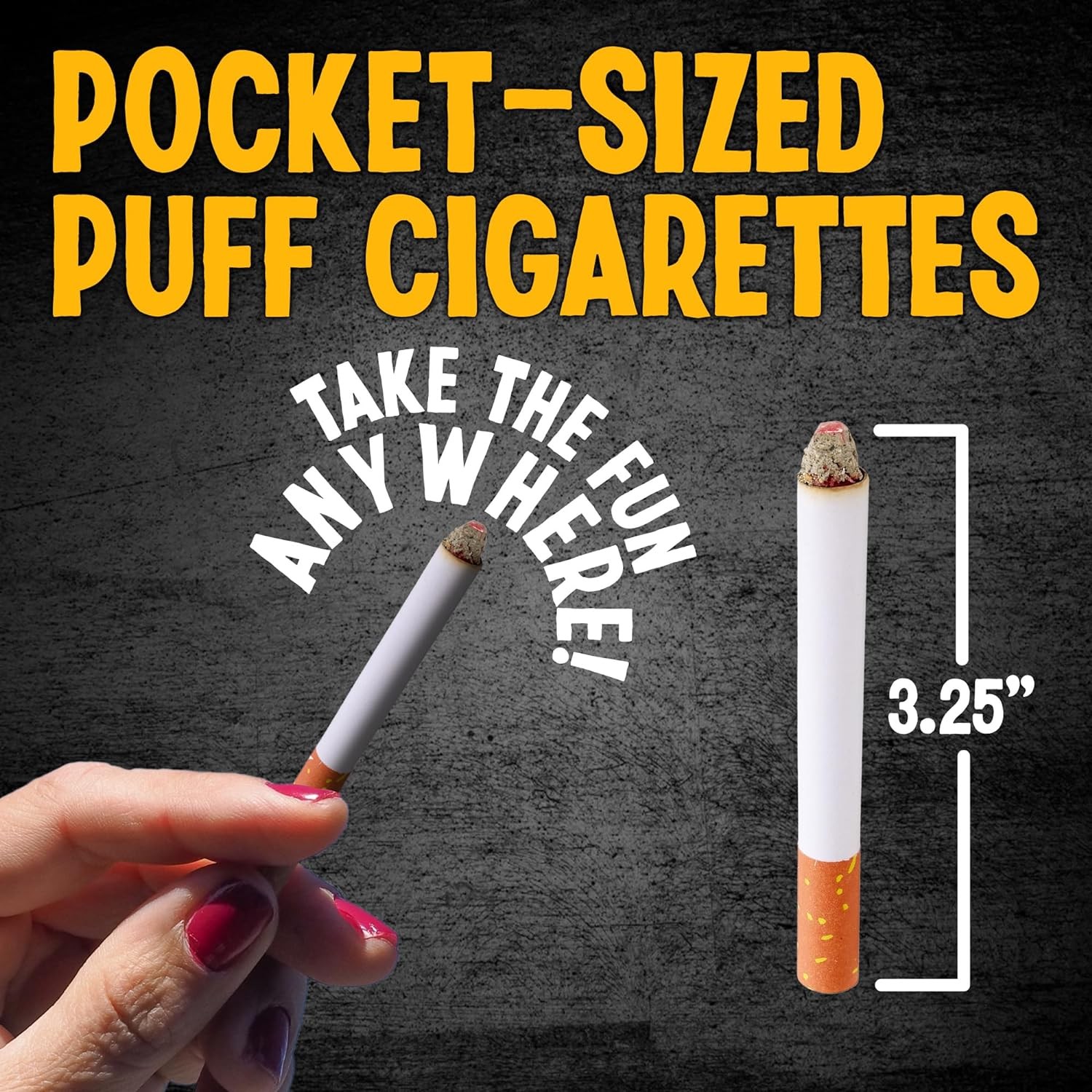4 JOKE PUFF CIGARETTE – Fake Smoke Magic Trick Gag Prop Costume Accessory Toy