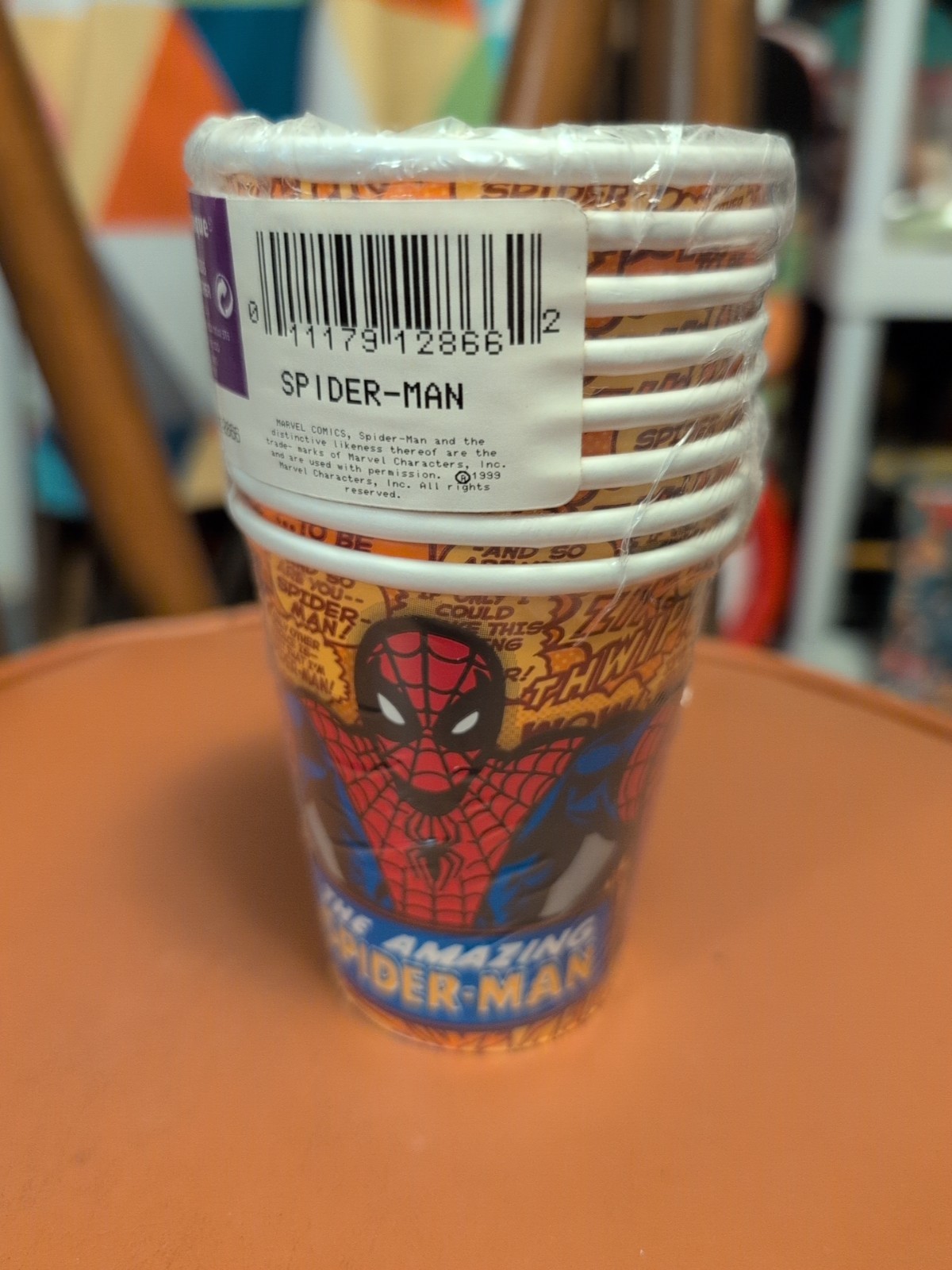 NEW IN PACKAGE 1999 Vtg The Amazing Spider-Man 8-9 OZ Paper CUPS PARTY SUPPLIES