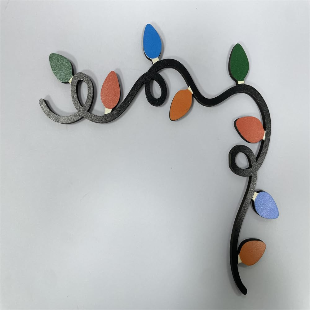 Vintage Wooden Christmas Door Frame Decoration for Festive Home Decor
