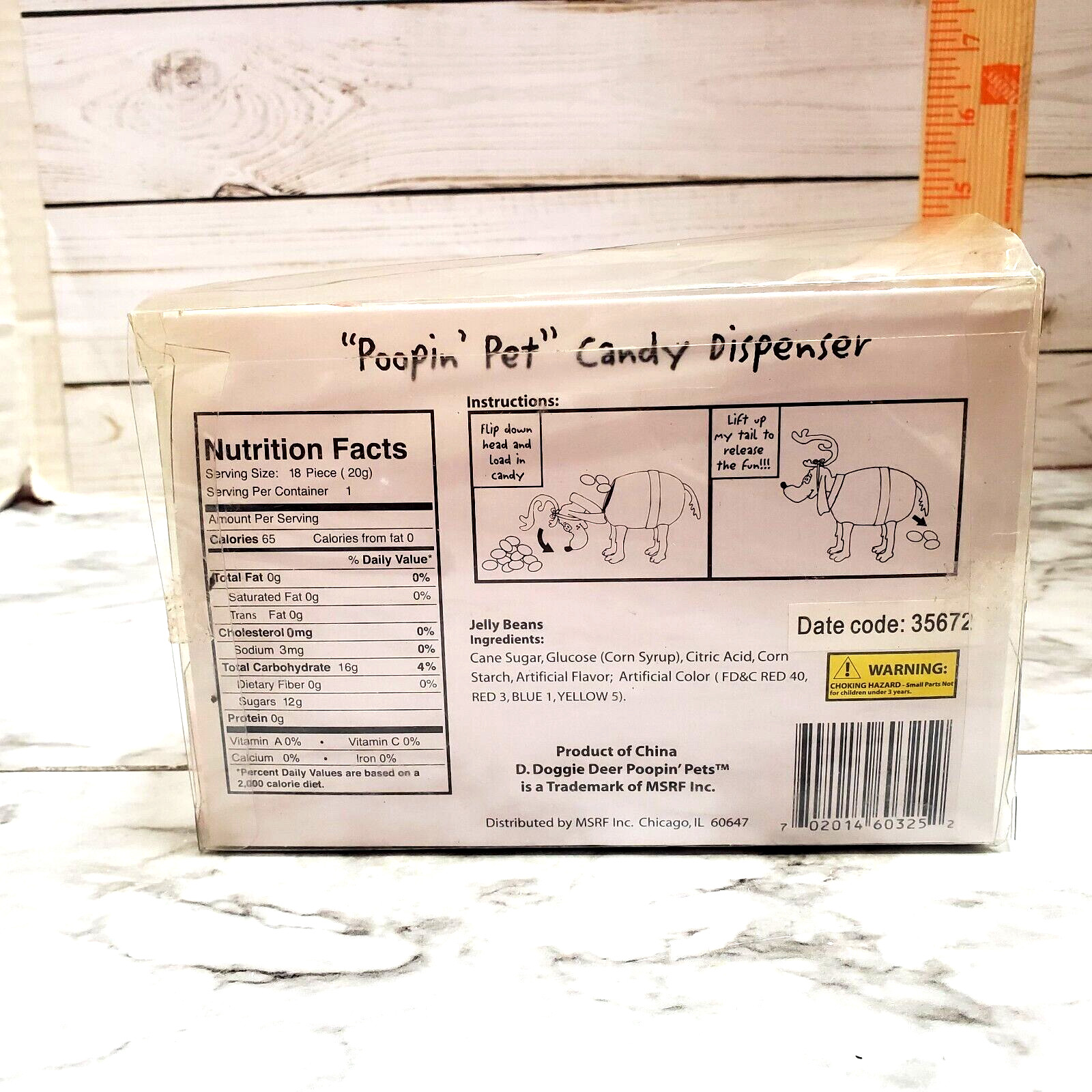 D. Doggie Deer Poopin’ Pet Candy Dispenser Gag Gift Christmas Grinch Dog Movie