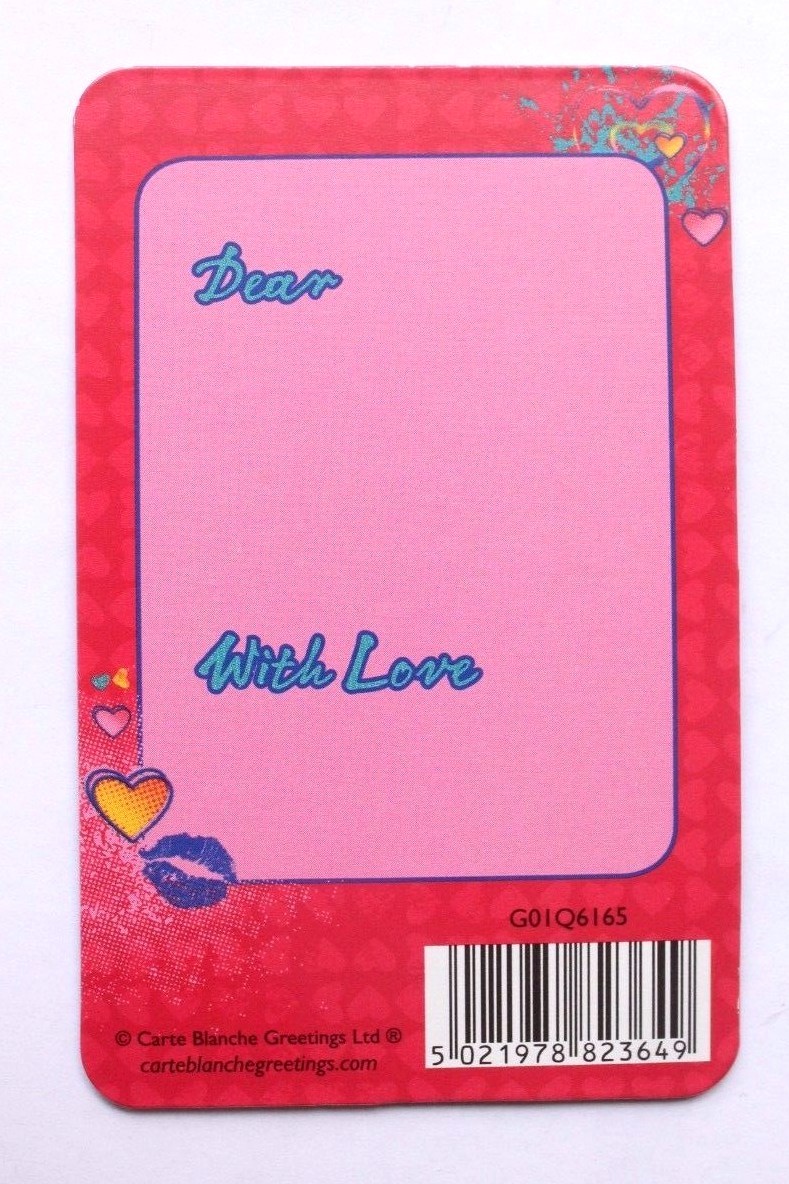 Holographic 3D Teddy Bear Cute Heart Valentines Day Wife Husband Sweet Gift Card