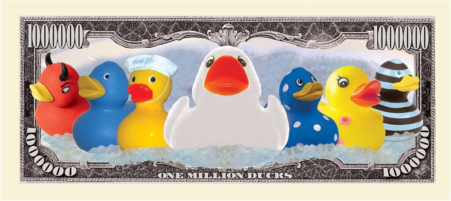 1000 TOTAL – Rubber Ducky Million Dollar Collectible Novelty Bills – Funny Money