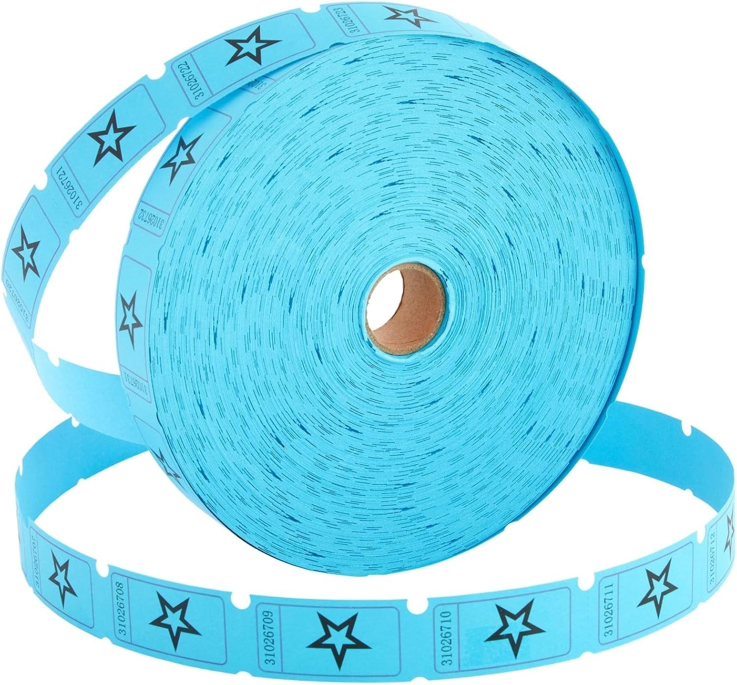 Convenient 2000-Count Blue Star Raffle Tickets – Ideal for School & Fundraisers
