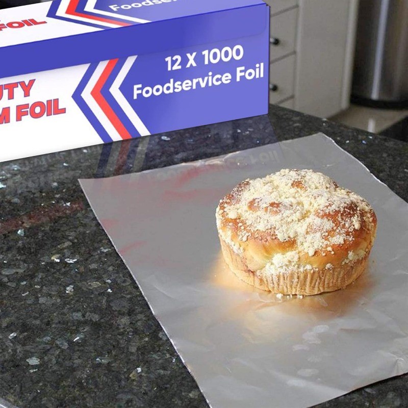 Aluminum Foil Wrap for Food -12 x 1000 FT (2 Box) Heavy Duty Aluminum Foil – BBQ