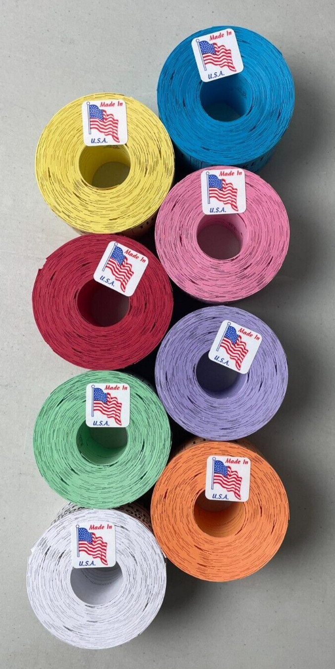 Raffle Tickets Roll of 500 Double Stub as Pictured Split The Pot 50/50 Made USA