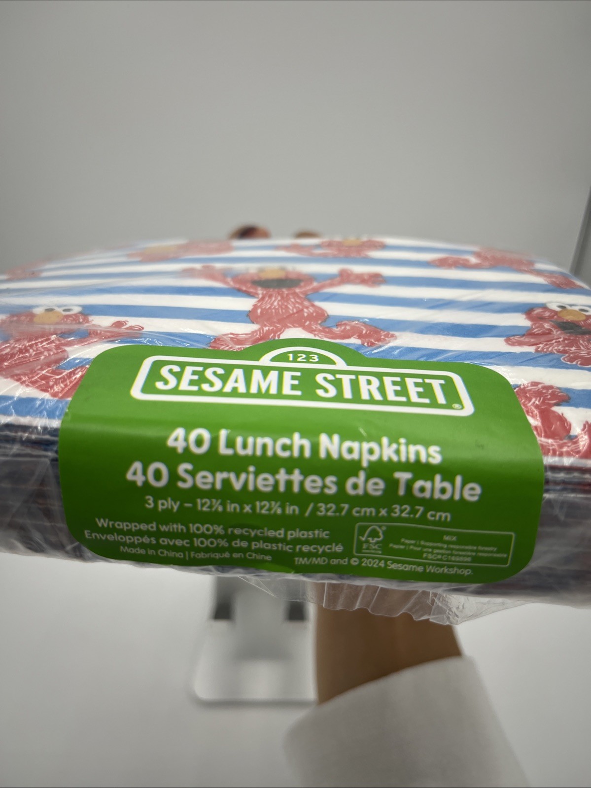 Sesame Street Elmo Party Lunch Size Napkins And Gift Bag Set. New Free Ship