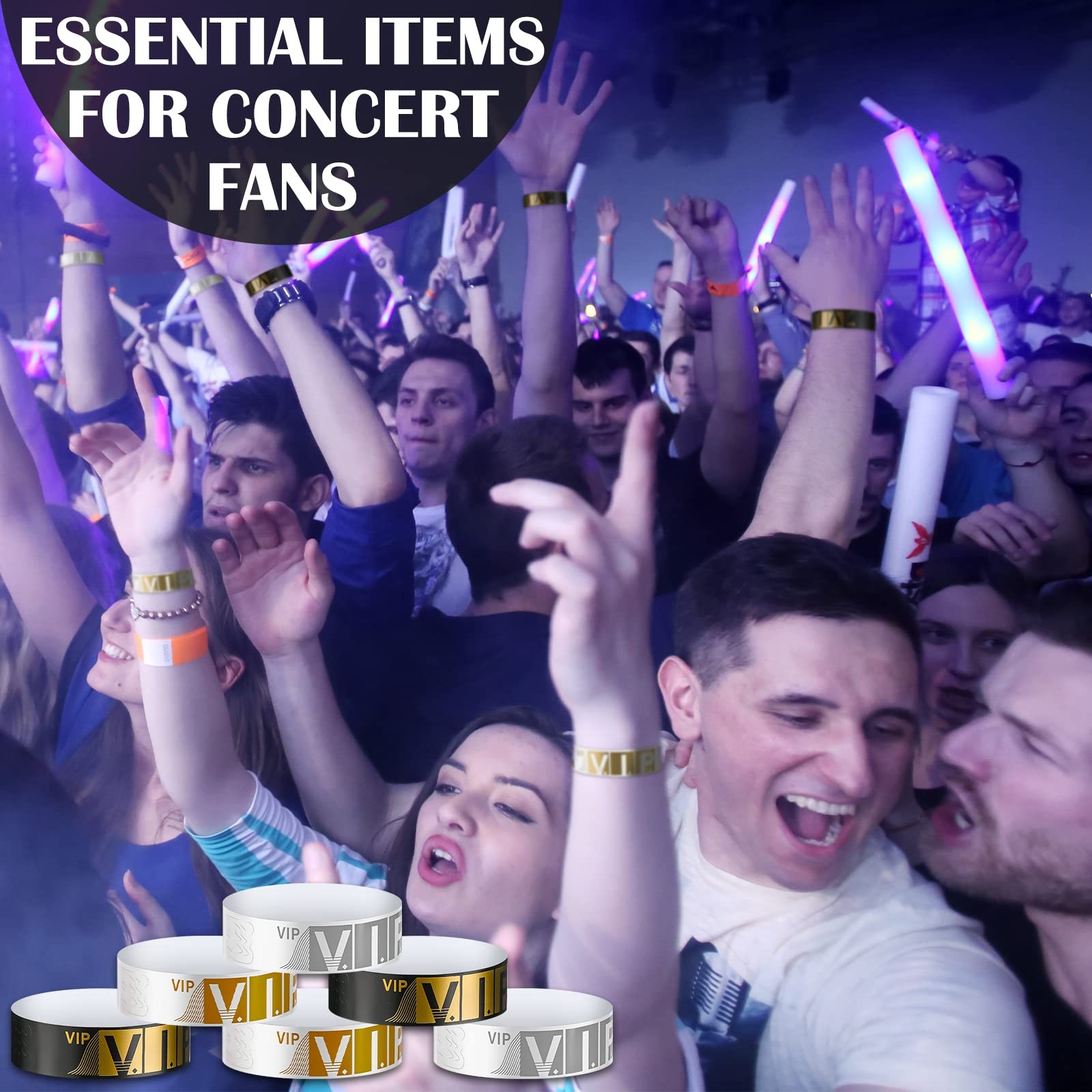 1200 Pcs VIP Wristbands Bracelets Paper Lightweight Event Party Wrist Bands C…
