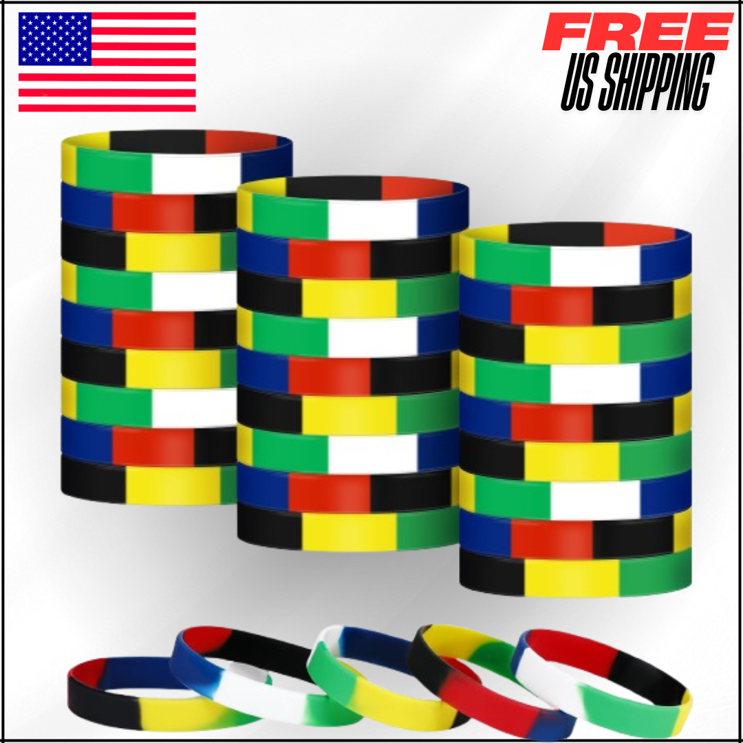 Wrist Band Wordless Silicone Bracelet Plan of Bible Salvation Christian 100 Pcs