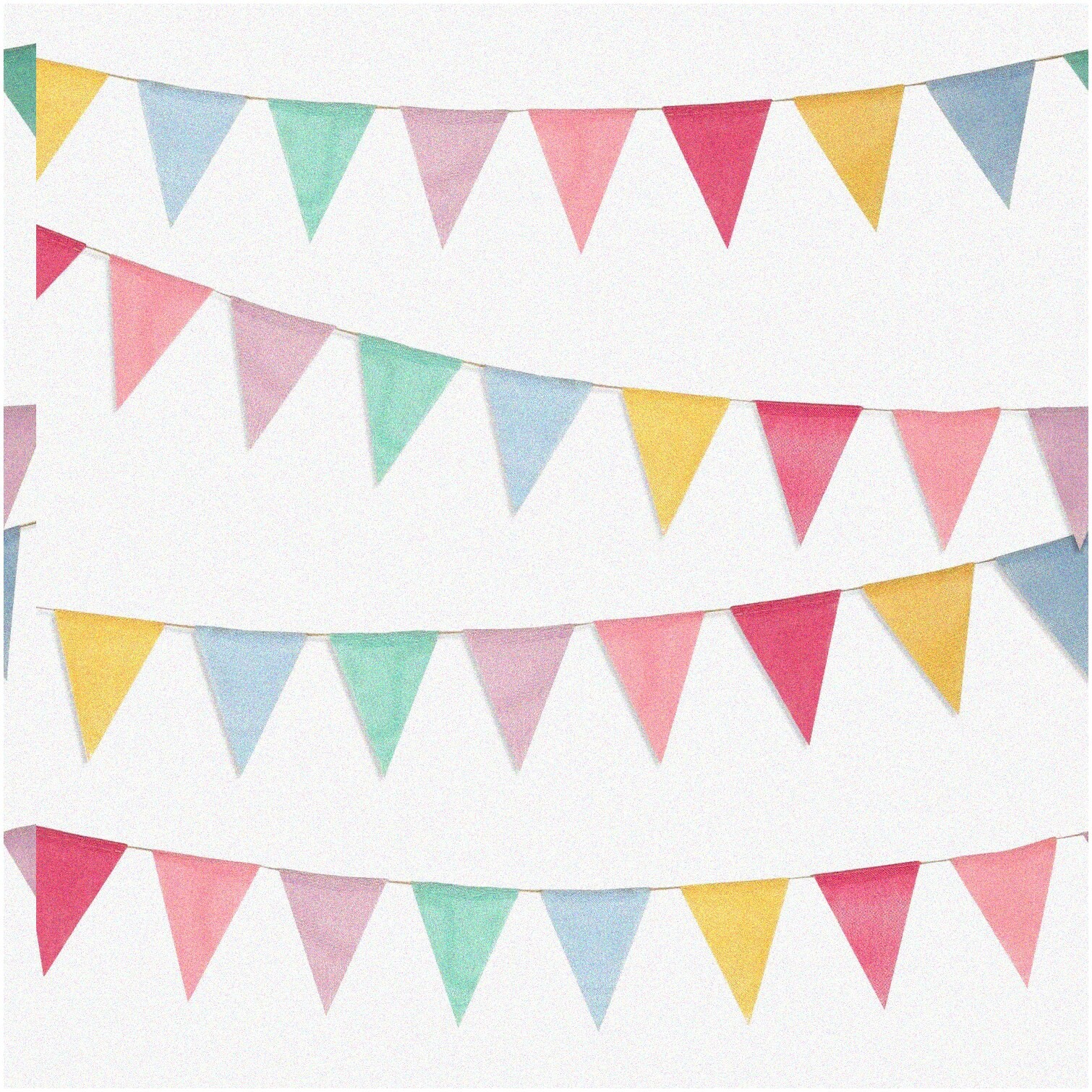 Colorful Burlap Bunting Banner for Festive Decor