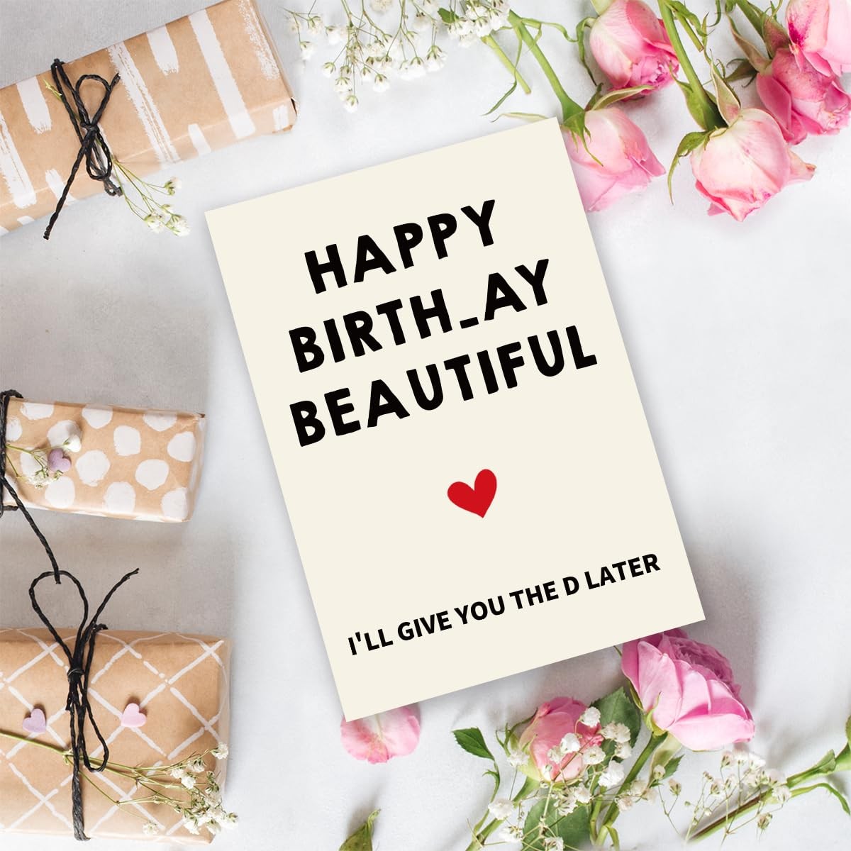 Qamza Naughty Adult Birthday Card for Wife 8″ x 5.3″ / 20.32cm x 13.46cm, #4