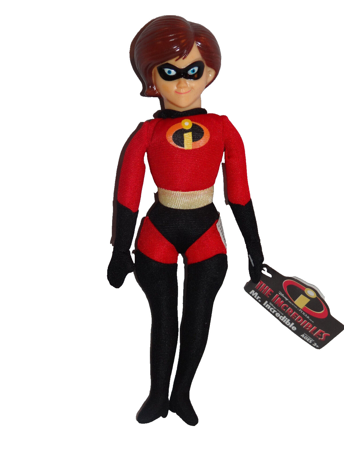 NEW WITH TAGS DISNEY PIXAR 2004 THE INCREDIBLES HELEN 10 “PLUSH PLASTIC HEAD