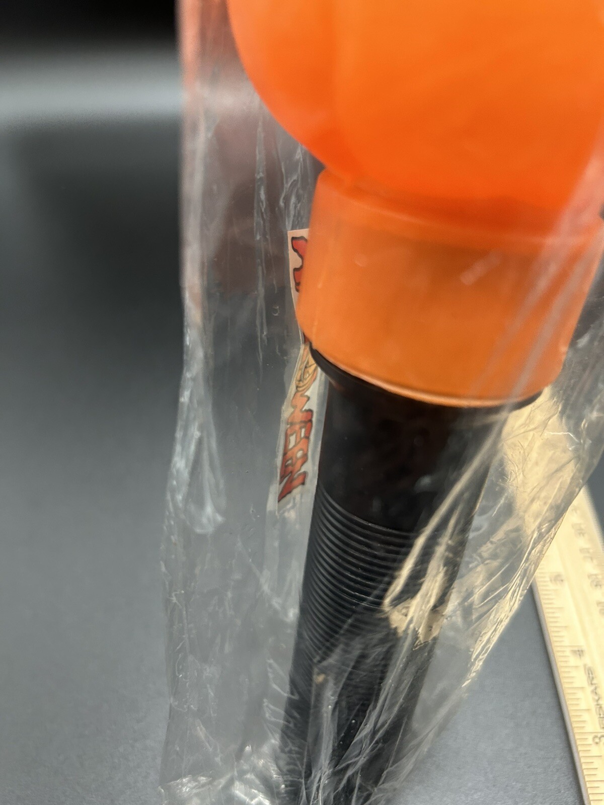 Vintage Happy Halloween 9″ Jack O Lantern Lite-Up Stick Trick or Treating Light!