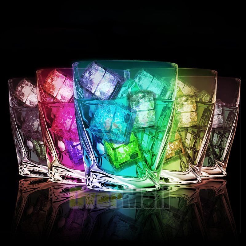 4-120x Light Up Ice Cube for Drinks Multi-Color LED Ice Cubes for Ice Cube Light