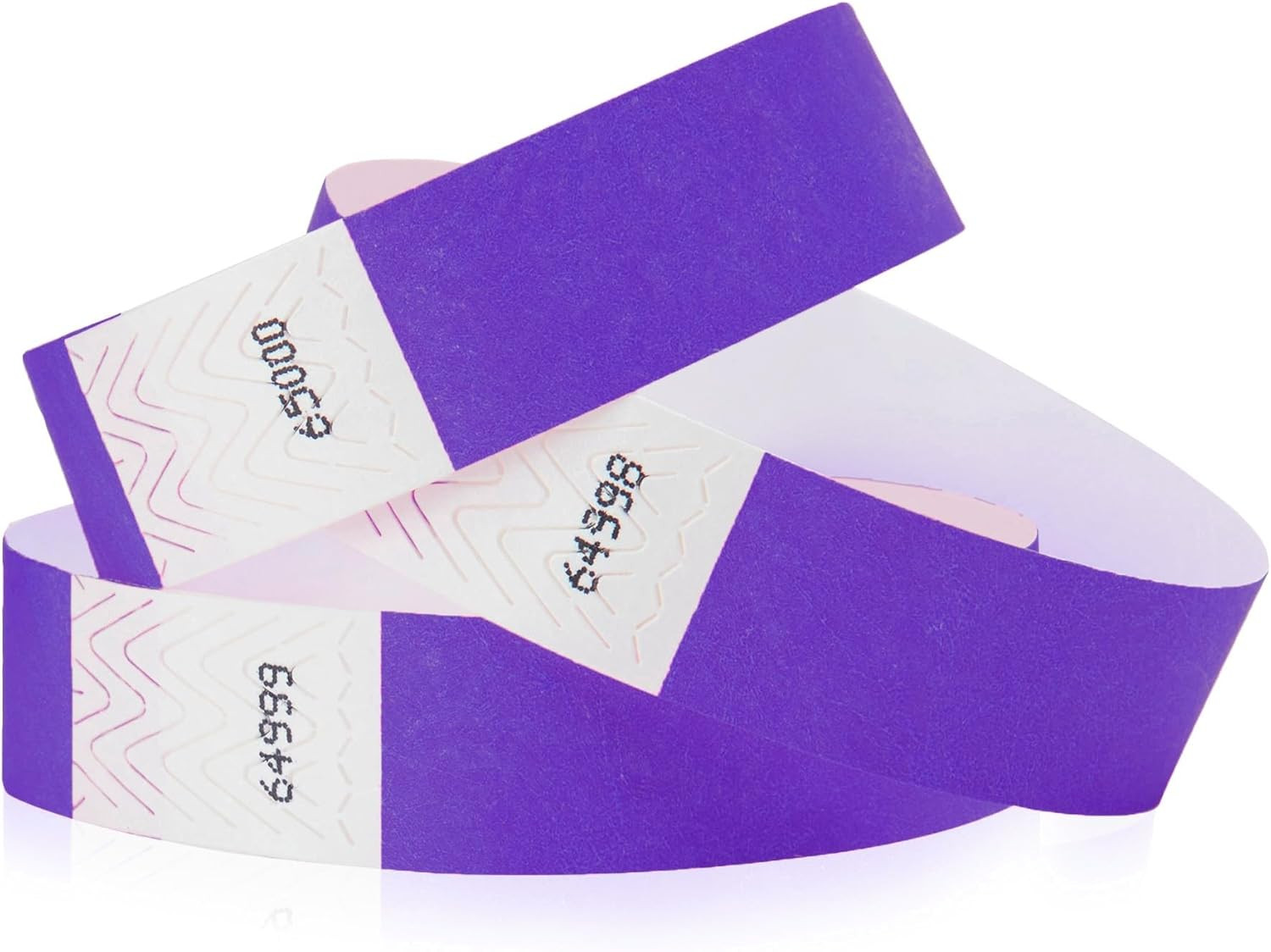 700 Purple Tyvek Wristbands for Events – Comfortable Tear Resistant Paper Brace