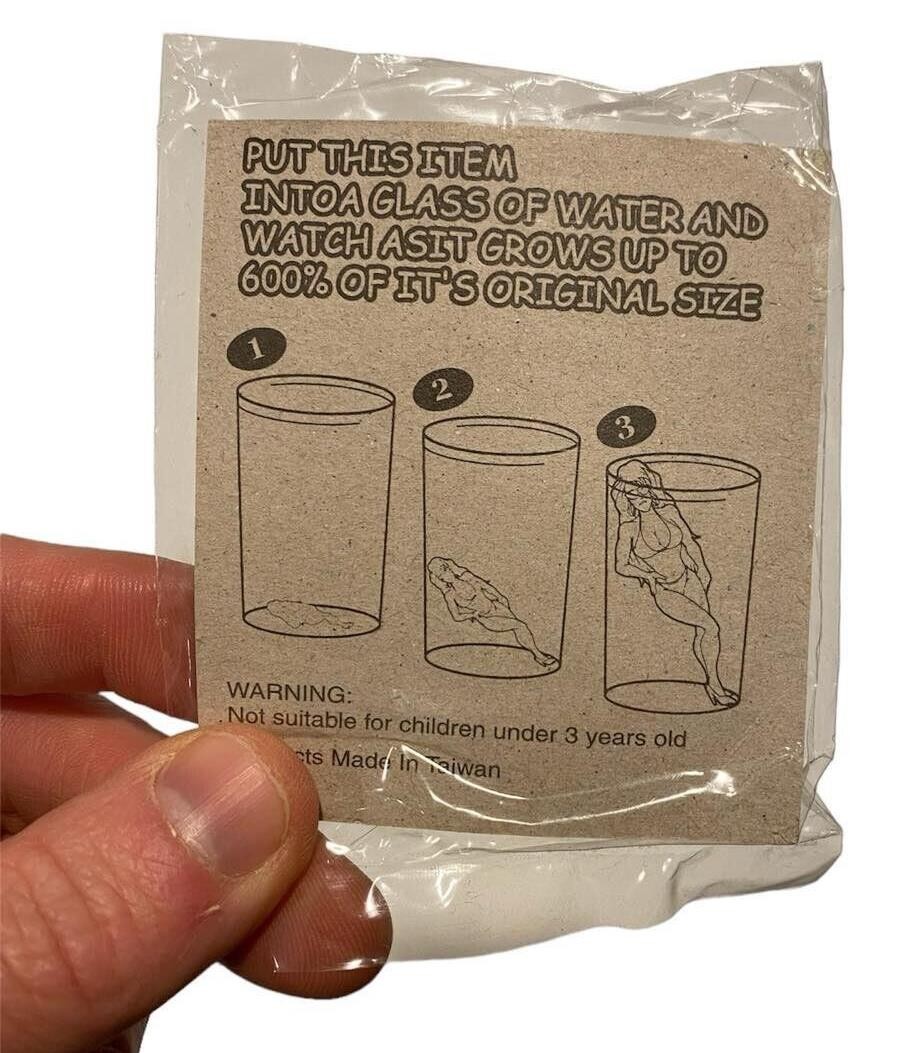 Set of 2 Boyfriend-Husband-Boy-Man-Male Grows 600% size in Water! Gag Joke Toy