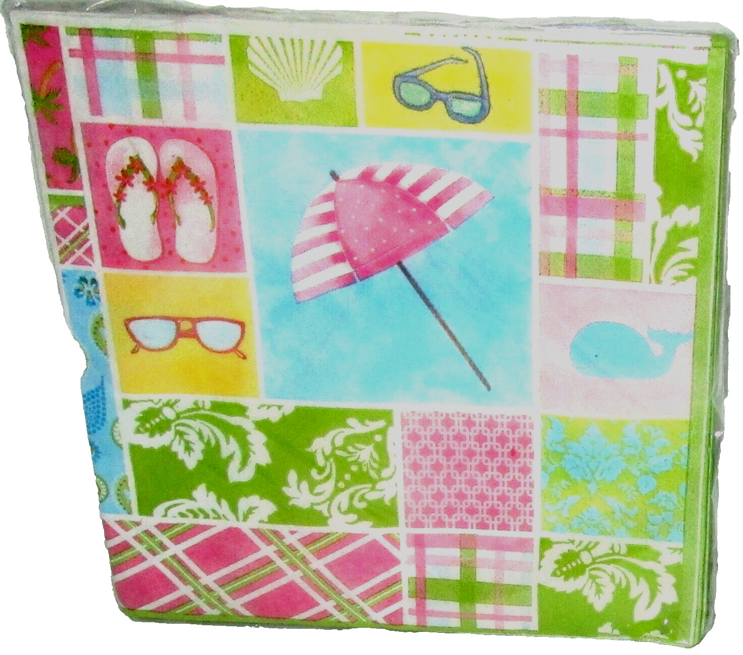 COASTAL Luncheon Napkins ~ 20 Ct ~ 2-Ply ~ Coastal Icons & Patterns ~ 13″ x 13″